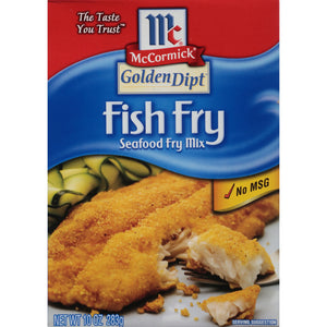 Mccormick GOLDEN DIPT Fish Fry Seafood Fry Mix, 10 Oz Box