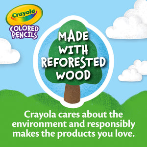 Crayola Colored Pencils, Assorted Colors, Pre-Sharpened, Adult Coloring, 24 Count