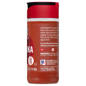 Mccormick Kosher Paprika, 2.12 Oz Bottle