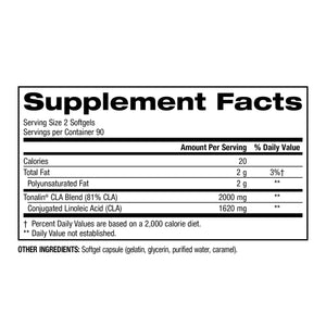 Trunature Tonalin CLA 1620 Mg., 180 Softgels