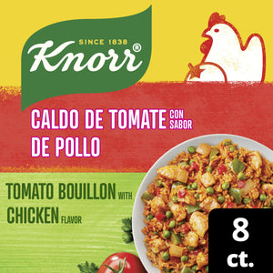 Knorr Tomato with Chicken Flavor Bouillon Cubes, 3.1 Oz 8 Pack