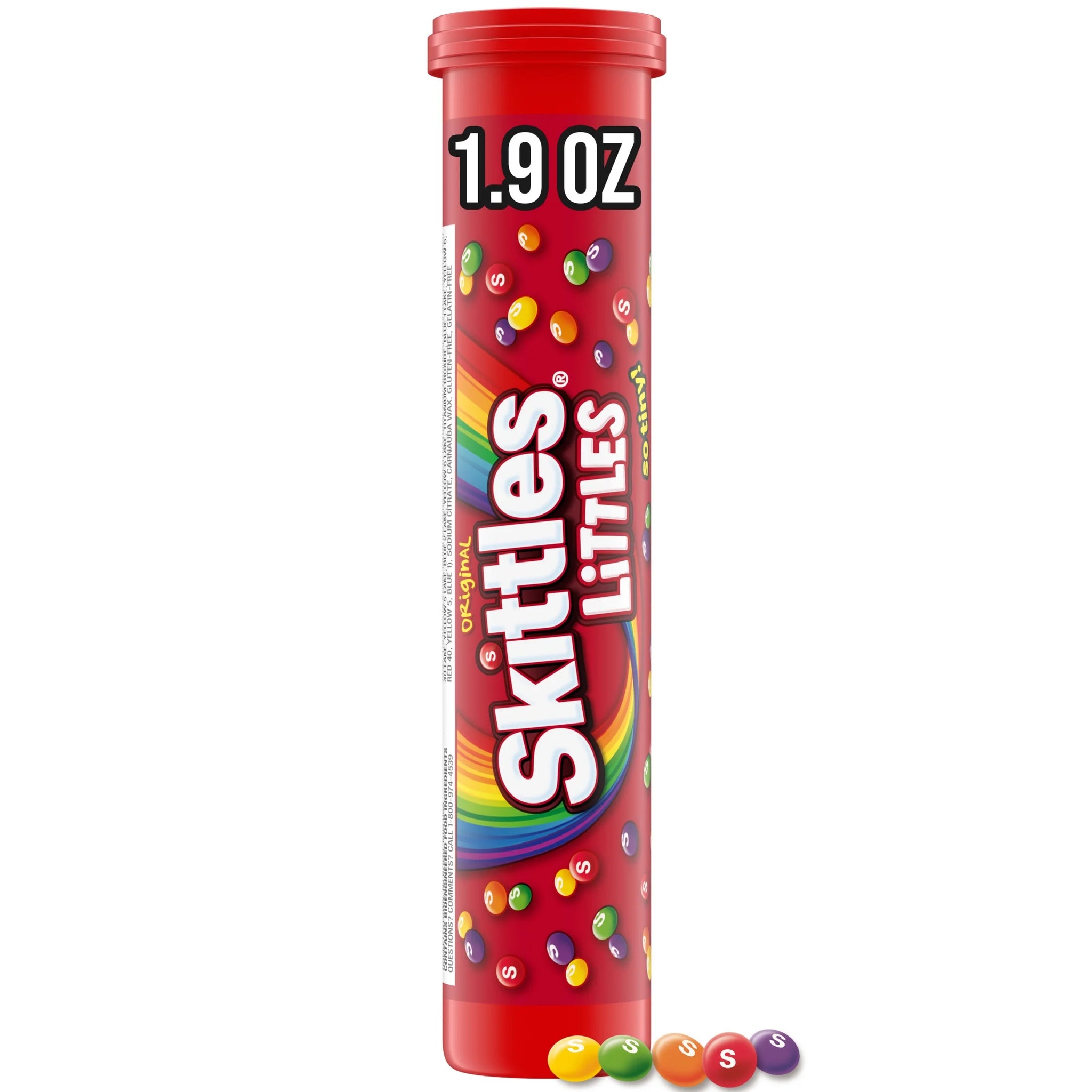 Skittles Littles Original Summer Candy , Share Size - 1.9 Oz Tube