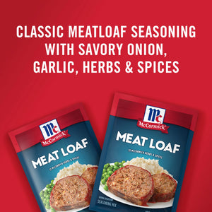 (2 Pack) Mccormick Meat Loaf Seasoning Mix, 1.5 Oz Envelope