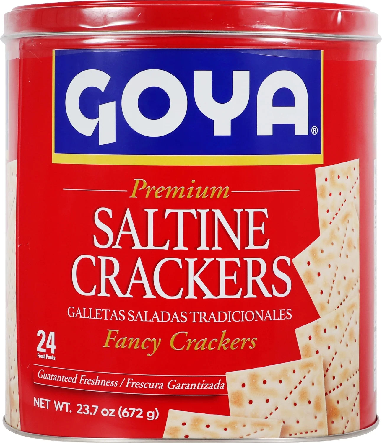 Goya 10.5 Oz Saltine Crackers, Red Tin, 10.5 Oz
