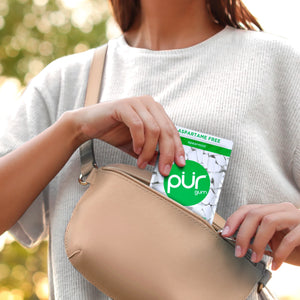 PUR Gum, Aspartame Free, Sugar Free & 100% Xylitol, Spearmint Chewing Gum, 55 Pieces, Pack of 1