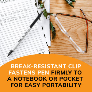 BIC Clic Stic Retractable Ball Pen, Versatile Medium Point, Black, 60 Count