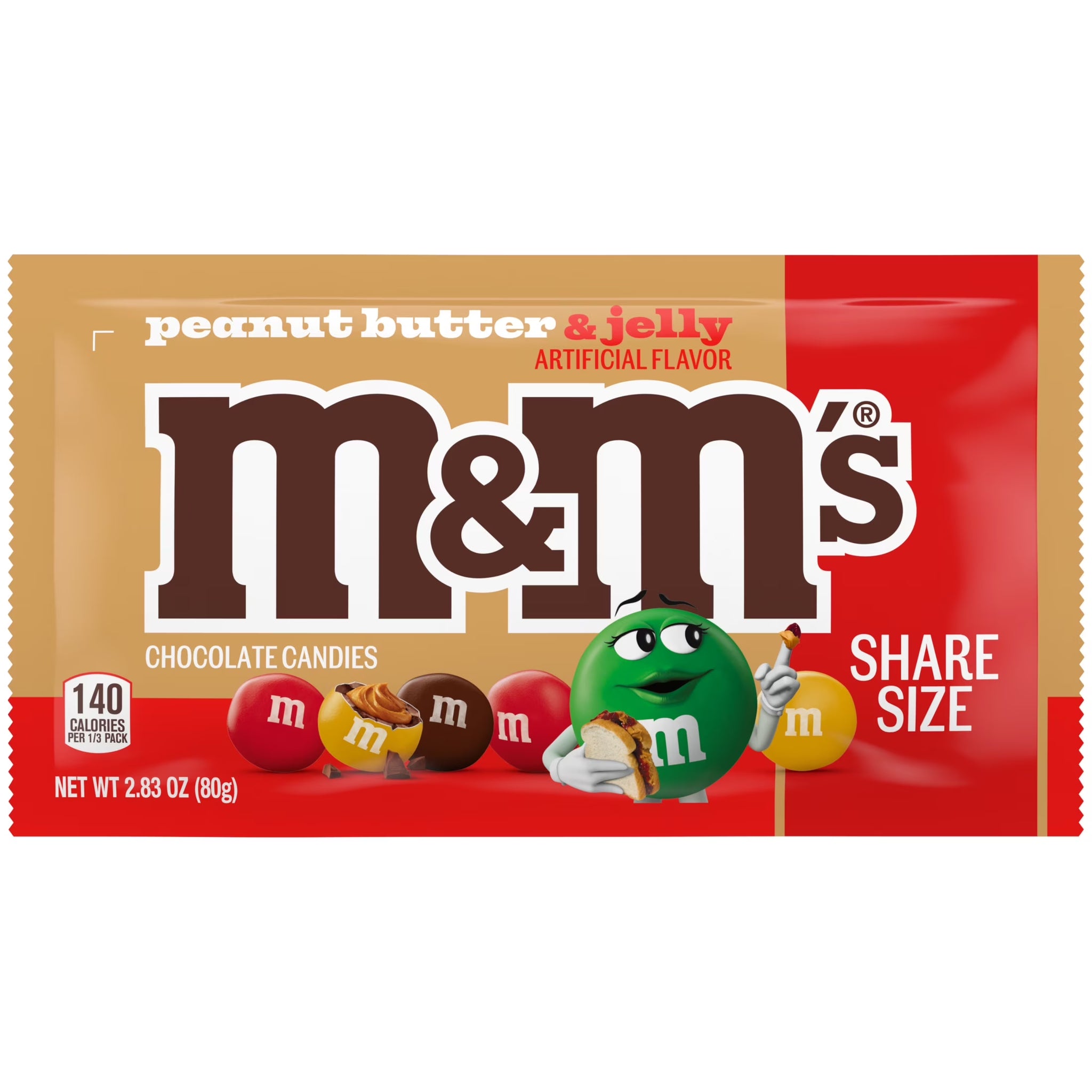 M&M’S Peanut Butter & Jelly Candy, 2.83 Oz Bag