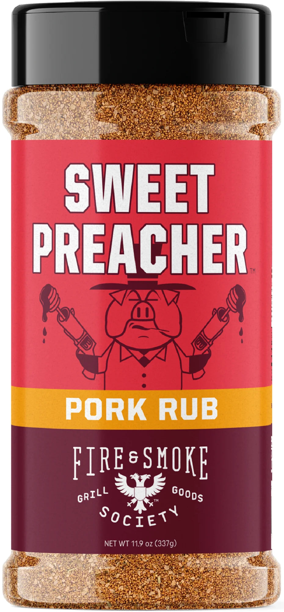 Fire & Smoke Society Sweet Preacher BBQ Seasoning Pork Rub, 11.9 Ounce Mixed Spices & Seasonings