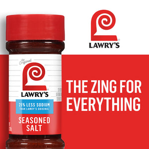 Lawry'S Kosher 25% Less Sodium Seasoned Salt, 8 Oz Bottle