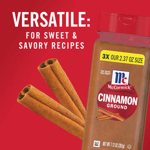Mccormick Kosher Ground Cinnamon, 7.12 Oz Bottle
