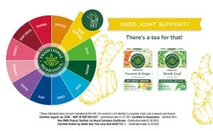 Traditional Medicinals, Organic Turmeric with Meadowsweet & Ginger Herbal Tea Bags, 16 Count