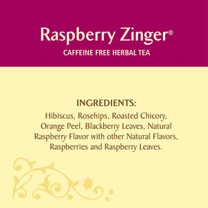 () Celestial Seasonings Raspberry Zinger Caffeine-Free Herbal Tea Bags (20 Count)