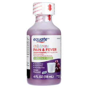 2 Pack Children's Acetaminophen Ages 2-3 Pain + Fever Medicine, Oral Suspension 2 Fl. Oz. Each | Compare to Children's Tylenol Active Ingredients