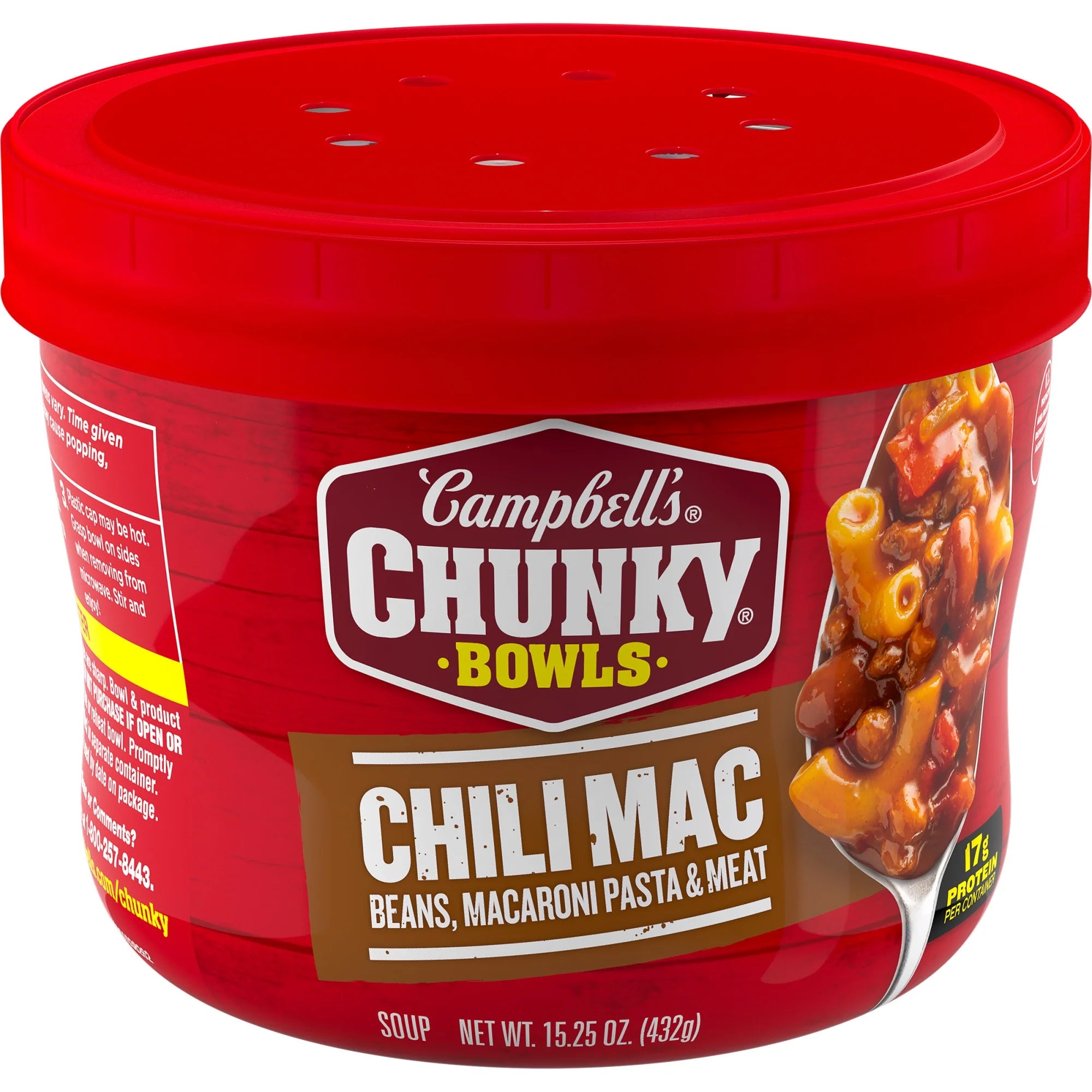 Campbell’S Chunky 15.25 Oz Chili Mac Soup Chili Mac Soup, 15.25 Oz Microwavable Bowl