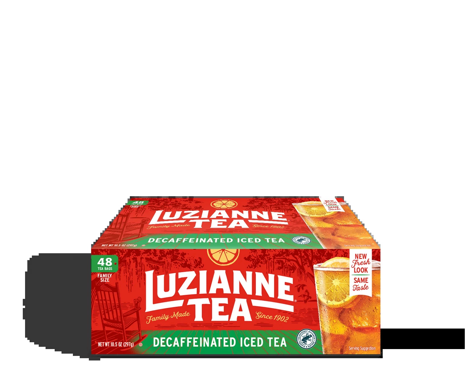 Luzianne Decaffeinated Black Iced Tea, Tea Bags, 48 Ct