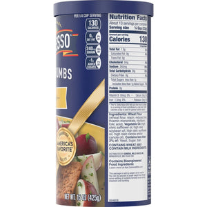 Progresso, Bread Crumbs, Plain, Cooking Ingredient, Canister, 15 Oz