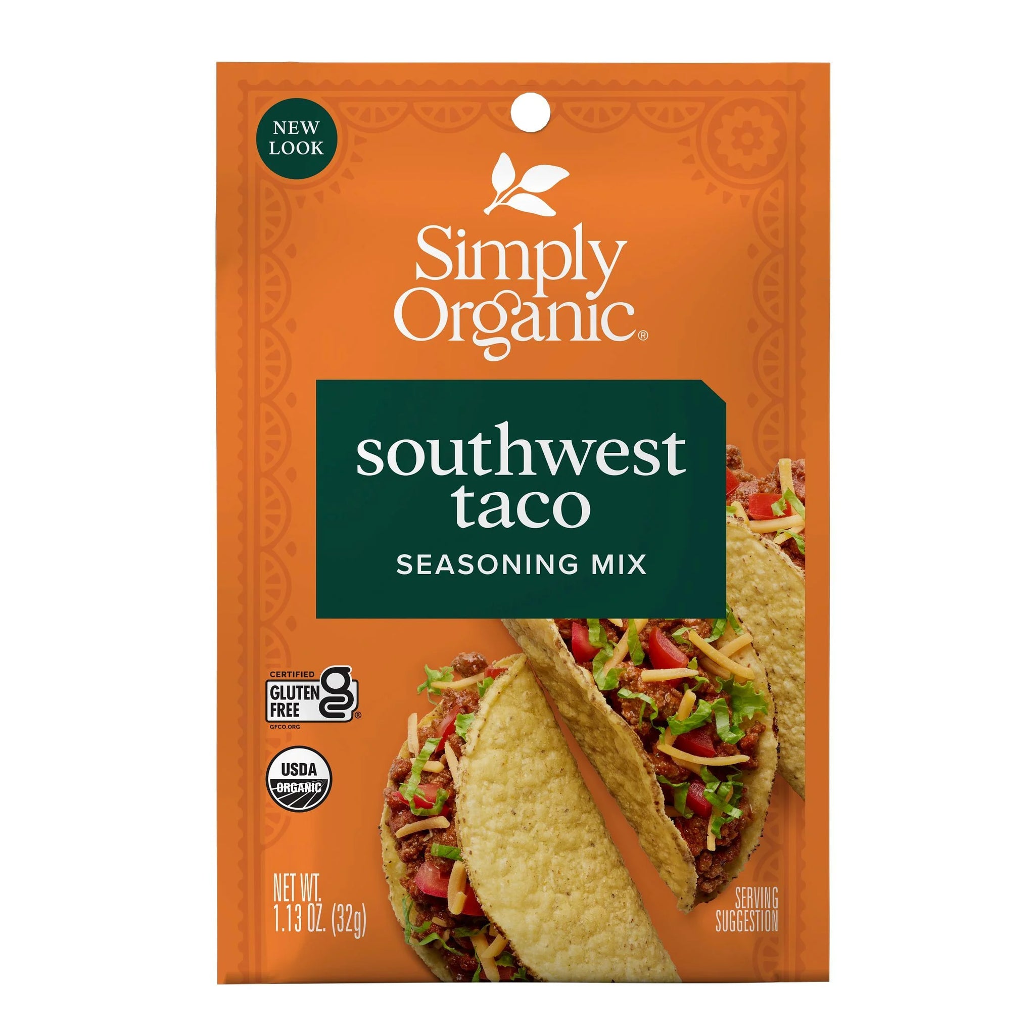 Simply Organic Southwest Taco Seasoning, 1.13 Oz Packet