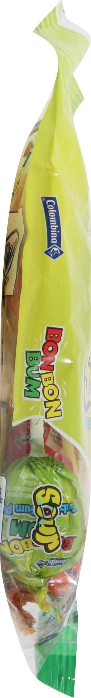 (2 Pack) Colombina Bon Bon Bum Bubble Gum Pops Sour 6Oz (Pack of 12)