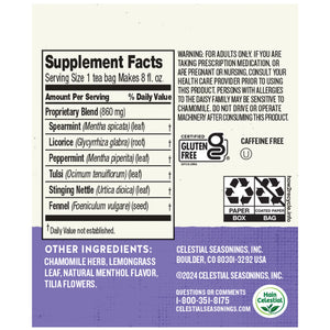Celestial Seasonings Sleepytime Wellness Sinus Soother Herbal Tea Bags (20 Count)