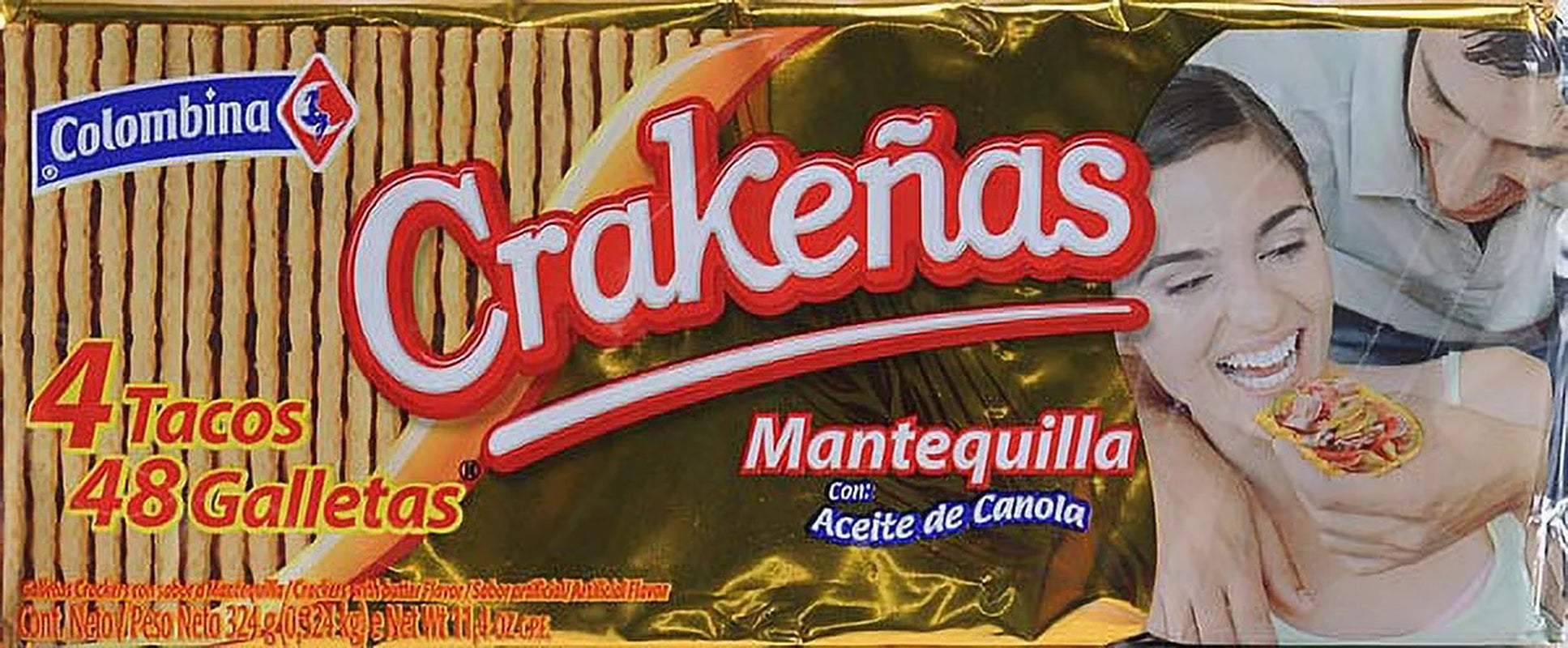 Colombina Crakenas Mantequilla, Saltine Crackers, 11.4 Oz
