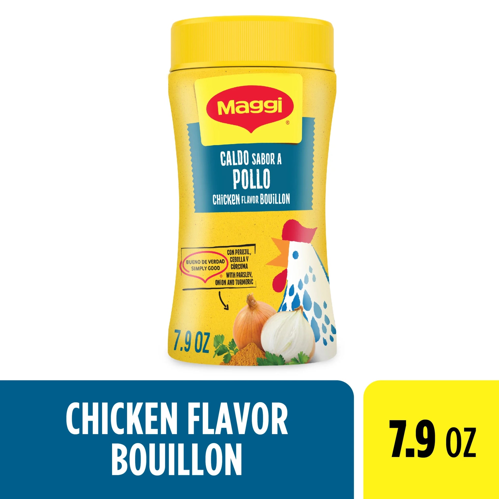 Maggi Caldo Sabor a Pollo Chicken Flavored Bouillon Powder, Granulated Chicken Soup Seasoning 7.9 Oz