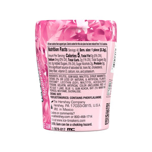 Ice Breakers Ice Cubes Bubble Breeze Flavored Sugar Free Chewing Gum, Bottle 3.24 Oz, 40 Pieces