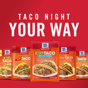 Mccormick 30% Less Sodium Mild Taco Seasoning Mix, 1 Oz Envelope