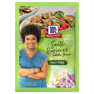 Mccormick Sauté by Tabitha Business  Brown Seasoning Mix Salt Free, 1.25 Oz Envelope