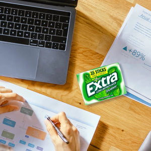 Extra Spearmint Sugar Free Chewing Gum School Snacks - 35 Stick Mega Pack