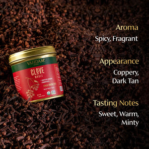 VAHDAM, Organic Clove Whole (1.76Oz) Gluten Free, Non GMO, Single Origin Spice, Direct from Source