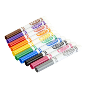 Crayola Broad Line Markers, 10 Ct Classic Colors, School Supplies for Teachers and Kids, Classroom Essentials, 3+