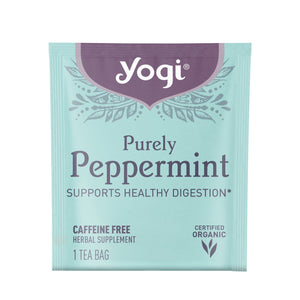 Yogi Tea Purely Peppermint, Organic Herbal Tea Bags, 16 Count