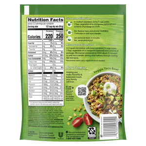 Knorr No Artificial Flavors Creamy Taco Rice Sides Cooks in 7 Minutes, 5.4 Oz Regular Pouch