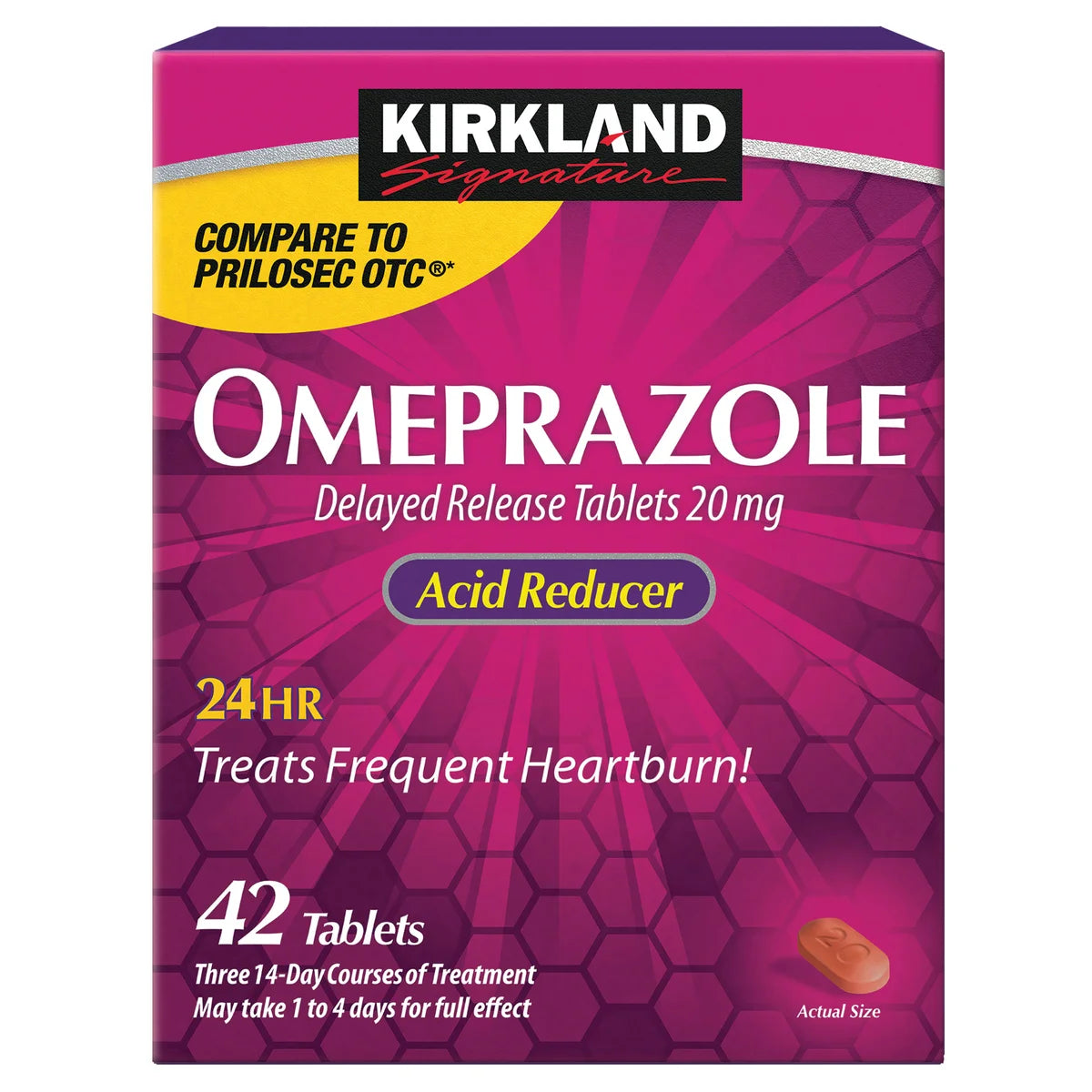 K.S.Signature Omeprazole 20 Mg., 42 Tablets | Compare To Prilosec Active Ingredients 