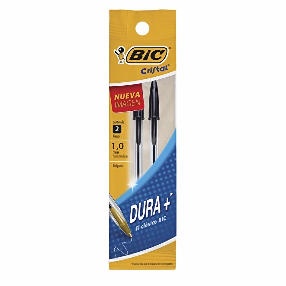Bic Cristal Xtra Smooth Ball Pens Medium Point (1.0Mm) Black (Pack of 4)