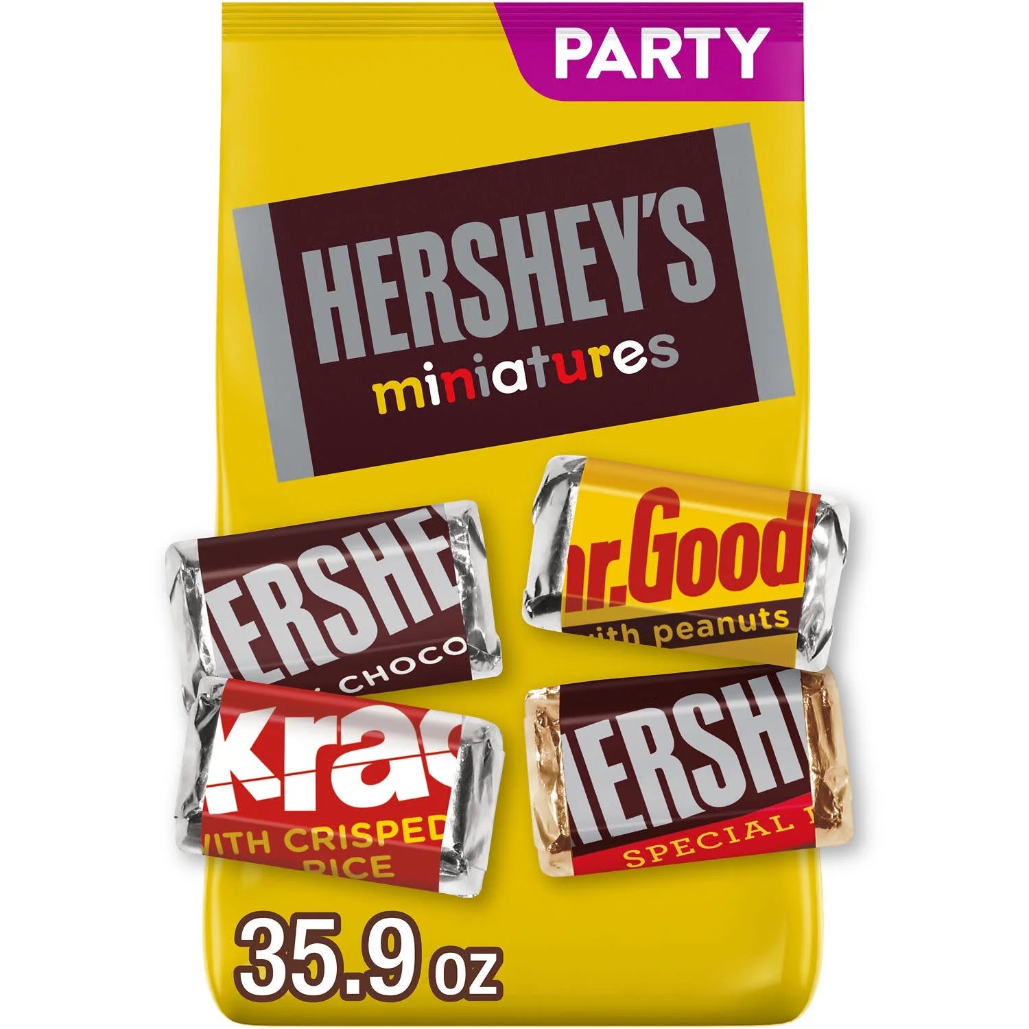 Hershey'S Miniatures Assorted Chocolate Candy, Party Pack 35.9 Oz
