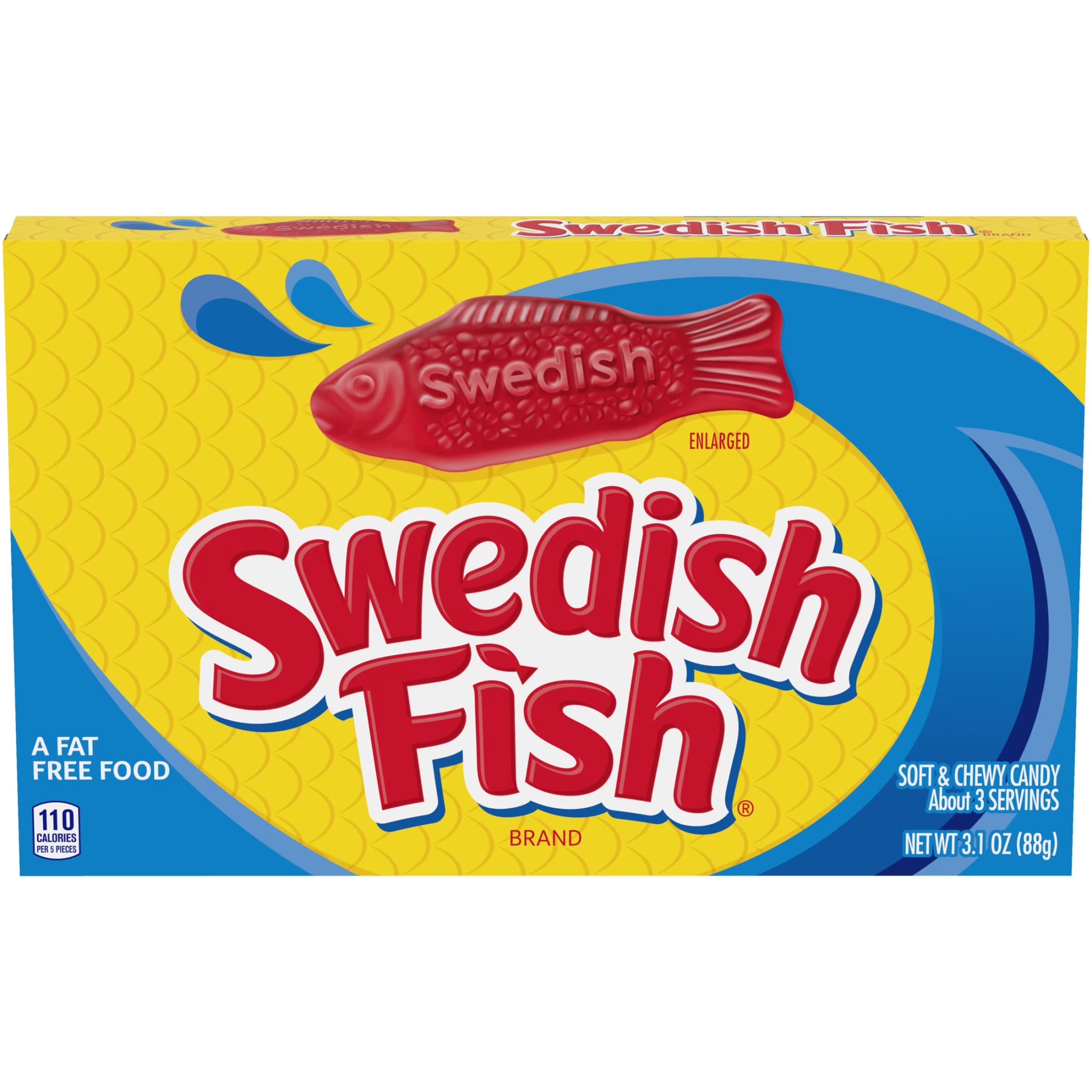 SWEDISH FISH Soft & Chewy Candy, 3.1 Oz