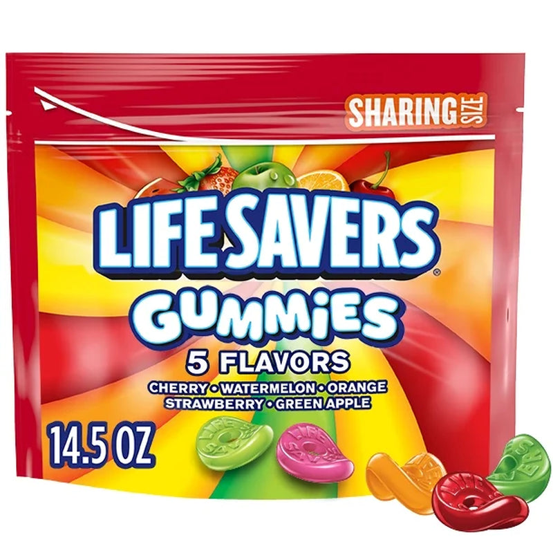 Life Savers 5 Flavors Gummy Candy, Sharing Size, 14.5 Oz Bag