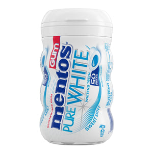 Mentos Gum Sugar-Free  Sweet Mint Chewing Gum, 50 Regular Size Pieces, Bottle