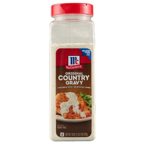 Mccormick No Artificial Flavors Country Gravy Mix, 18 Oz Bottle