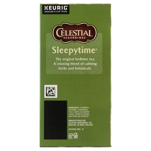Celestial Seasonings Sleepytime Caffeine-Free Keurig K-Cup Herbal Tea Pods, 12 Count
