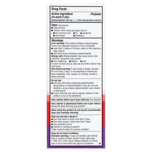 Equate Children'S Pain and Fever, Grape Flavor, 4 Fluid Ounce
