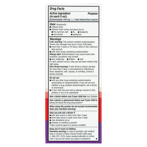 2 Pack Children's Acetaminophen Ages 2-3 Pain + Fever Medicine, Oral Suspension 2 Fl. Oz. Each | Compare to Children's Tylenol Active Ingredients