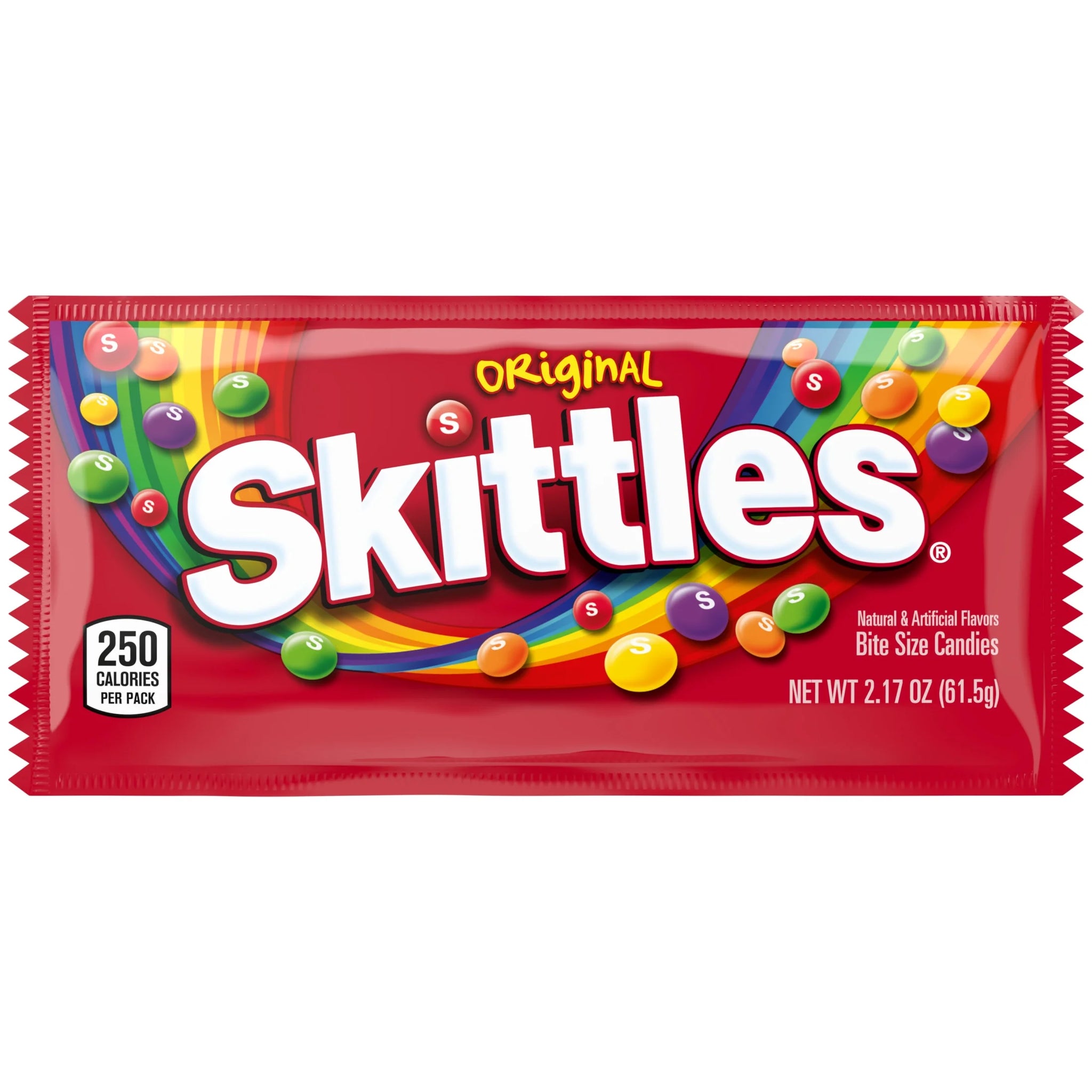 Skittles Original Chewy Candy, Full Size - 2.17 Oz Bag