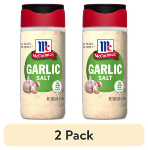 (2 Pack) Mccormick Garlic Salt, 5.25 Oz Bottle