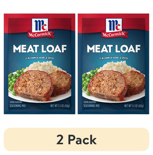 (2 Pack) Mccormick Meat Loaf Seasoning Mix, 1.5 Oz Envelope