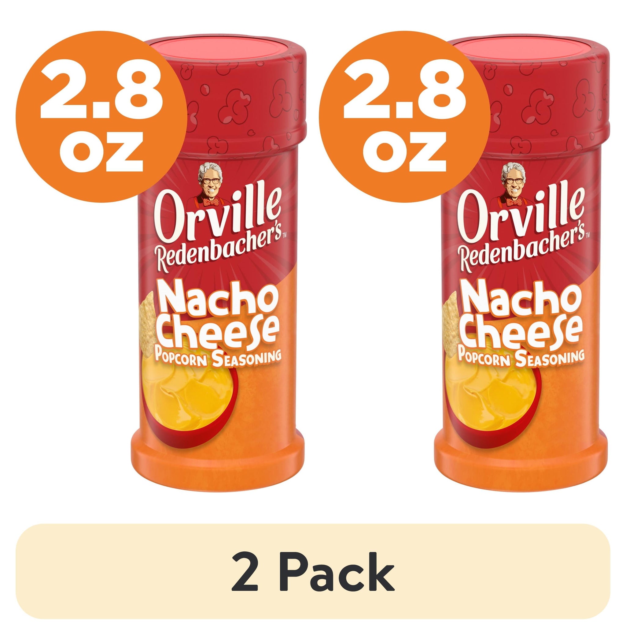 (2 Pack) Orville Redenbacher'S Nacho Cheese Flavored Popcorn Seasoning, 2.8 Oz.
