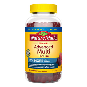 Nature Made Advanced Multi Gummies for Him, 195 Count