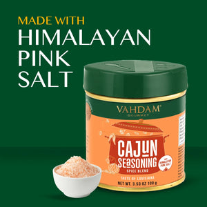VAHDAM® Authentic Cajun Seasoning, 3.53 Oz Tin