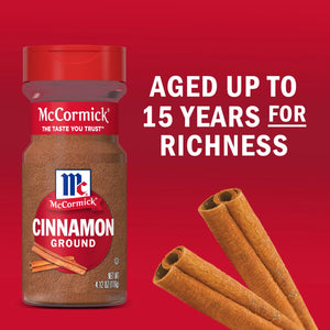 Mccormick Kosher Ground Cinnamon, 4.12 Oz Bottle